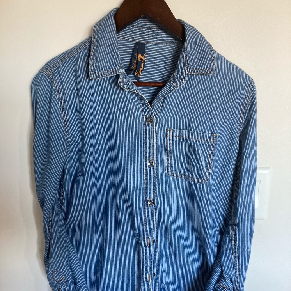 Size small soft denim top